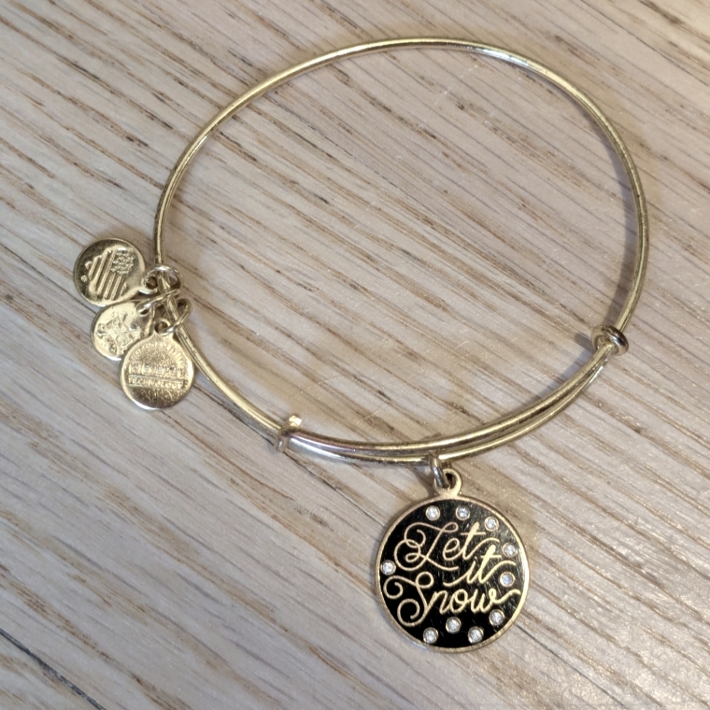 alex and ani Gold 'Let it Snow' Charm Bracelet